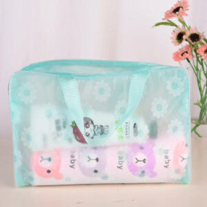 5Pcs PVC Cosmetic Storage Bag Women Transparent Organizer For Makeup Pouch Compression Travelling Bath Bags 5 Color Waterproof