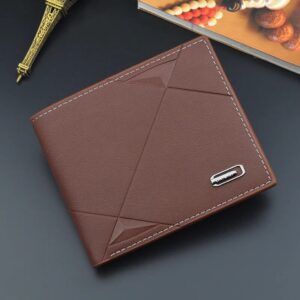 Men’s Wallet With Multiple Card Slots Fashionable And Casual Short Style Wallet Thin Style Soft Rating