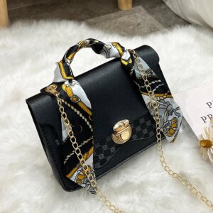 New Ladies Bags Dot Panel Printed Crossbody Scarf Bag Lock Buckle Shoulder Bag Bags for Women Crossbody Bags for Women