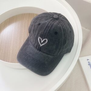 Children Adjustable Washed Cotton Baseball Cap Unisex Classic Summer Hat