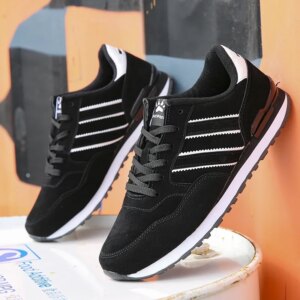 Men Lightweight Outdoor Walking Shoes Suede Leather Sneakers Comfortable Classical Running Sport Shoes Breathable Jogging Shoe