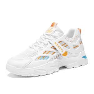 Men’s breathable sports casual mesh shoes summer soft sole anti slip outdoor running shoes student fashion trendy urban shoes