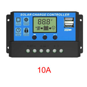 10/20/30/40/50/60/100A MPPT Solar Charge and Discharge Controller LCD Display Dual USB Auto Solar Cell Panel Charger Regulator