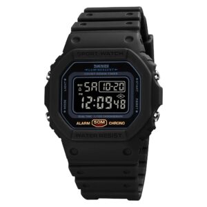 SKMEI Japan Digital Movement Count Down Sport Watch Mens Fashion LED Light 5bar Waterproof Wristwatches Male Alarm Reloj Hombre