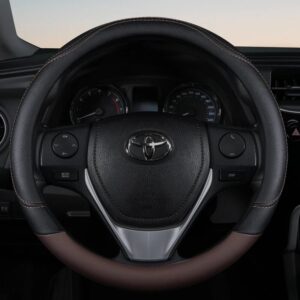 Car Steering Wheel Cover, Universal 15 inch Breathable Anti Slip Steering Wheel Cover Car Interior Accessories Fit for Most Car