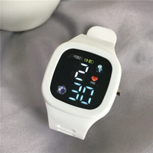 Men Women Watch Led Digital Sports Watch For Kids Boys Girls Square Big Dial Waterproof Silicone Men’s Electronic Wristwatch