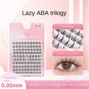 Comfortable Eye Makeup False Volume Eyelashes 8styles Wispy Long Fake Eyelashes Big Eyes Effect Self-Adhesive Grafting Lashes Women Beauty