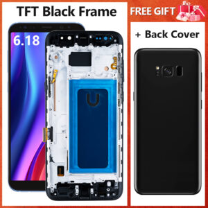 TFT LCD For Samsung Galaxy S8 Plus Display Digital Touch Screen With Frame For S8 Plus G955F Display Screen Replacement Assembly