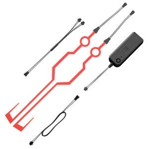 New Waterproof Warning Luminous Helmet Modified Motorcycle Bike Helmets Night Lights Network Red Led Strip Riding Accessories