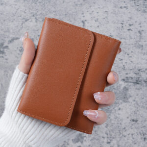 Minimalist Short Women’s Wallet Student Mini Wallet Multi functional Card Bag Change Ultra Thin Smooth Wallet