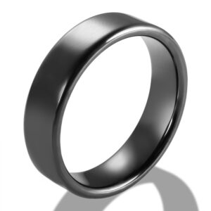 Fashion Black White Ceramic Rings for Women Men Hip Hop Party Simple Finger Ring Jewelry Gift