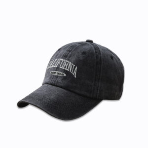 New Hat Japanese Trend Wide Brim Versatile Washed Baseball Cap Men’s Korean Version Embroidered Letter Cap Women