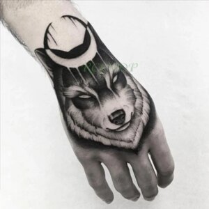Waterproof Temporary Tattoo Sticker eagle Crow Gothic eye Fake Tatto Flash Tatoo Hand back Arm art Tattoos for boy Women Men
