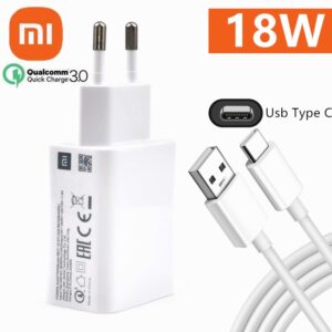 18W Xiaomi Fast Charger Original Quick Charge Genuine EU Adapter For Redmi 13R 12R 12 10 10C Note 8 9 Poco C65 Phone