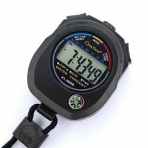 Waterproof Chronometer Handheld Pocket Stopwatch Professional Digital Sport Stopwatch LCD Timer Stop Watch Timer Tools With Belt