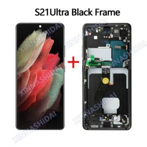 high quality oled screen For Samsung Galaxy S21 Ultra 5G Lcd G998 G998F G998B Display Touch Screen Digitizer Assembly No Burn