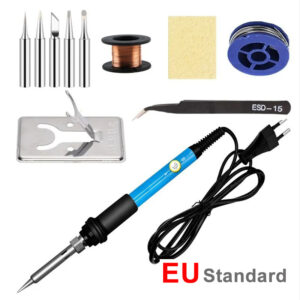 7 in 1 Set Adjustable Temperature Electric Soldering Iron 220V 60W Electric Soldering Iron Set Welding Solder Repair Tool