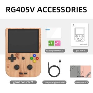 Pantalla t├Ãctil port├Ãtil RG405V mejorada, Android 12, 5G, WIFI, 4 pulgadas, IPS, 512G, PSP, PS2, regalos de cumplea├▒os para ni├▒o
