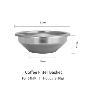 Coffee Filter Basket 51mm 54mm 58MM Stainless Steel Replacement For Bottomless Portafilter Espresso Tools Barista Accessories