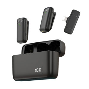 K30 Wireless Lavalier Microphone Charging Case Mic Portable Audio Video Recording for iPhone Android Notebook Live Gaming Mic