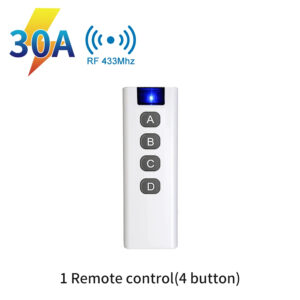 Wireless Smart Switch 433Mhz Remote Control AC 75-220V 30A High Power Receiver 4Button Transmitter For Water Pump Factory Lamp