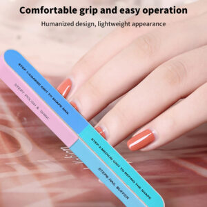 1Pcs 6 Sides Polishing Nail File Sanding Professional Buffer Block Durable Pedicure Buffing Polish File Nail Art Tool Creek