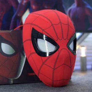 Spiderman Mask Eyes Movable Remote Control Peter Parker Spiderman toys children Halloween Cosplay Costume Mask Christmas Gifts