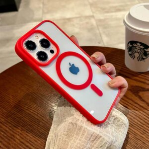 Luxury Shockproof Magsafe Wireless Charge Case for iPhone 15 14 Plus 13 12 Mini 11 Pro X XR XS Max Clear Magnetic Bumper Cover
