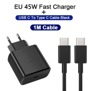 45W Original PD Charger For Samsung Galaxy S24 S23 S22 Quick Charge 3.0 USB C to Type C Cable Super Fast Charging Phone Adapter