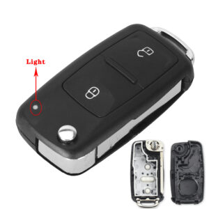 KEYYOU 2/3 buttons Folding Car key Switchblade Key Flip key Shell for VW polo passat b5 Tiguan Golf VOLKSWAGEN Seat Skoda