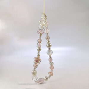Y2K Cellphone Chain Sweet Bowknot Flower Phone Lanyard Beaded Phone Strap Wrist Straps For Girls Phone Charm