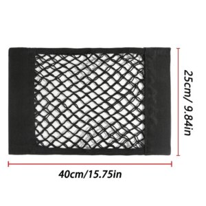Car Back Rear Trunk Storage Net Seat Elastic String Net Magic Sticker Mesh Storage Bag Auto Organizer Seat Back Bag Freeshipping