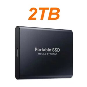 External Hard Drive 1TB Portable SSD 2TB External Solid State Drive USB 3.1/Type-C Hard Disk High-Speed Storage for PC/Mac/Phone
