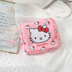 Lovely New Sanrio My Melody Cinnamoroll Kuromi Menstrual Bag Cute Girls Portable Large Capacity Sanitary Napkin Storage Bag Gift