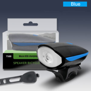 Bicycle Light With Horn 120 DB Waterproof 3 Modes Bicycle Front Light Horn  Outdoor USB Rechargeable MTB Cycling Bike Bell