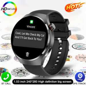 For Huawei GT4 PRO Smart Watch Men Watch 4 Pro AMOLED HD Screen Bluetooth Call GPS NFC Heart rate waterproof SmartWatch 2024 New