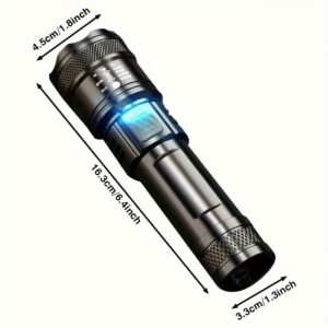 Telescopic Zoom Flashlight High Power Torch Light USB Rechargeable LED Flashlight Portable Tactical Lantern Outdoor Strong Light