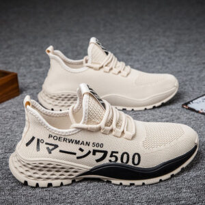 Men’s mesh lightweight breathable casual sports shoes summer outdoor soft sole running shoes student walking shoes male sneakers
