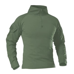 Oversized Streetwear Outdoor Hiking T-Shirts Men Combat CP Long Sleeve Hunting Climbing Shirt Cotton Sport Clothes