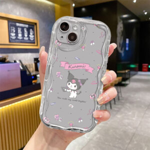 phone case For iphone 14 11 Pro SE 8 13 15 ProMax XR 7 12 Mini XS max 6 6s 15Plus X Funda Coque cas Cartoon Kuromi Pom Po Purin