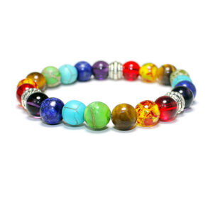 New 7 Chakra Healing Balance Beads Bracelet Natural Stone Bracelet Jewelry Gift Cuilei