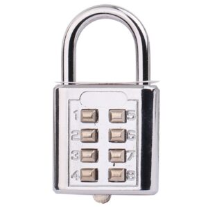 8 Digits Password Code Combination Padlock Zinc Alloy Suitcase For Luggage Travel Code Smart Lock Code Keyed Anti-thieft Lock