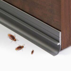 1 pcs Plastic Waterproof Self-Adhesive Solid Color Door Bottom Seal For Soundproof, Insect And Windproof