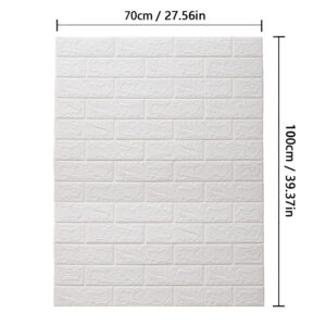 70cm*1m 3D Brick Pattern Wall Sticker Self-Adhesive Panel Waterproof Living Room Wallpaper Home Decoration Luxury Home Decor Pvc