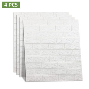 12pcs Self Adhesive Foam Wallpaper 3D Brick Wall Panel Living Room Brick Stickers Bedroom Kids Room Brick Papers Home Decoration