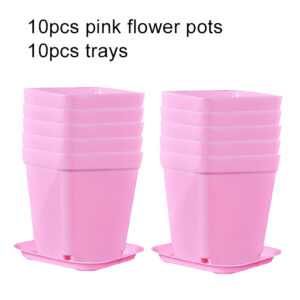 Flower Pot Set Plastic Color Breathable Mini Gardening Plant Tools Household Balcony Desktop Greenery Succulent Flowerpot TMZ