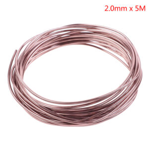 New 1pcs Black/Pink Bonsai Wires Anodized Aluminum Bonsai Training Wire Total 16.5 Feet (Brown)