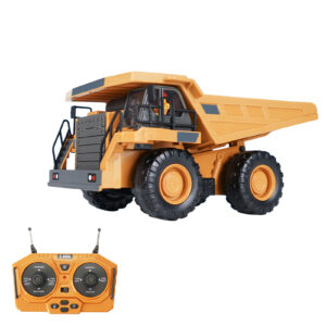 RC Excavator 1/20 2.4GHz 11CH RC Construction Truck Engineering Vehicles Educational Toys for Kids with Light Music