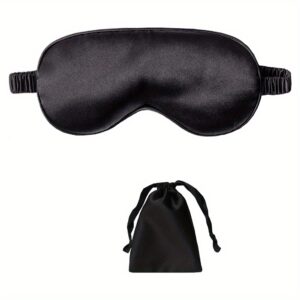 2-Pack Silk Satin Sleep Eye Mask Set, Night Blindfold with Gift Bag – Perfect for Bridesmaids and Weddings