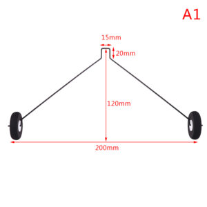 2mm Steel Wire Landing Gear RC Aircraft Fixed Wing Glider Model Wheel Bracket